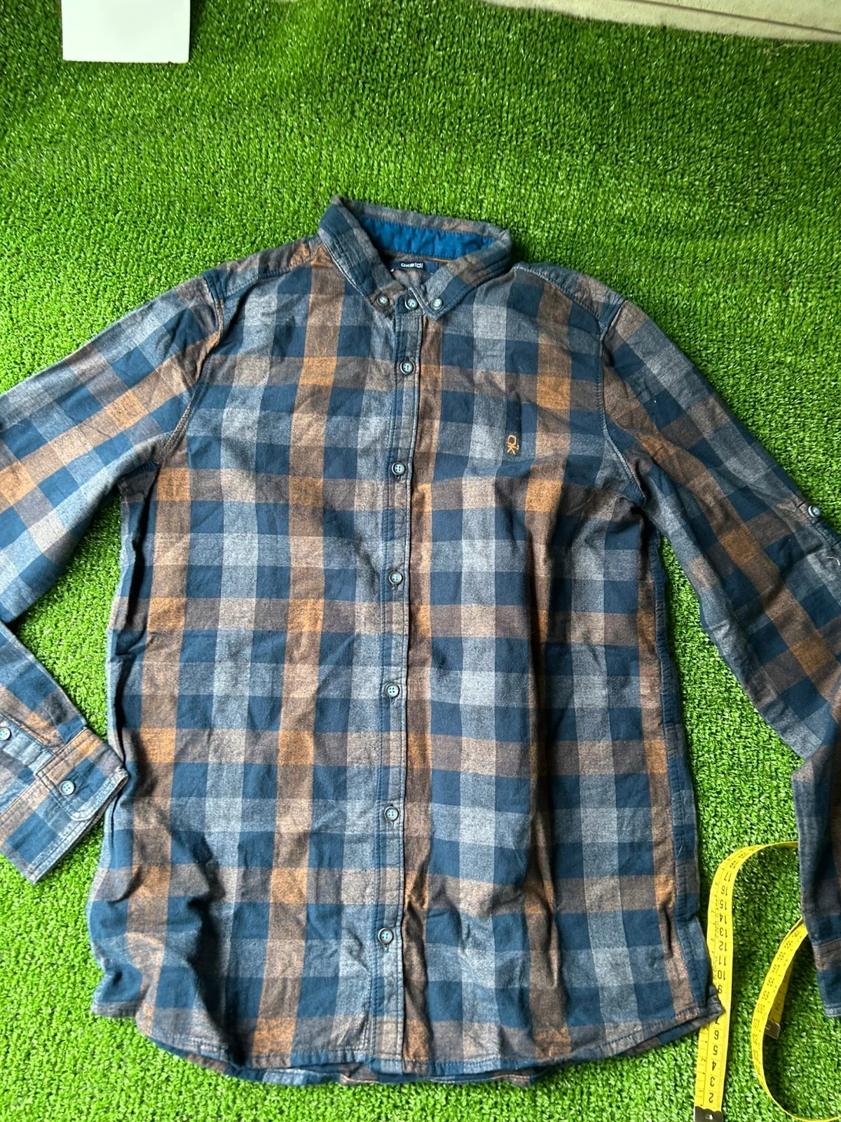 Camisa quadriculada okaidi crianças 14 anos – photo 2